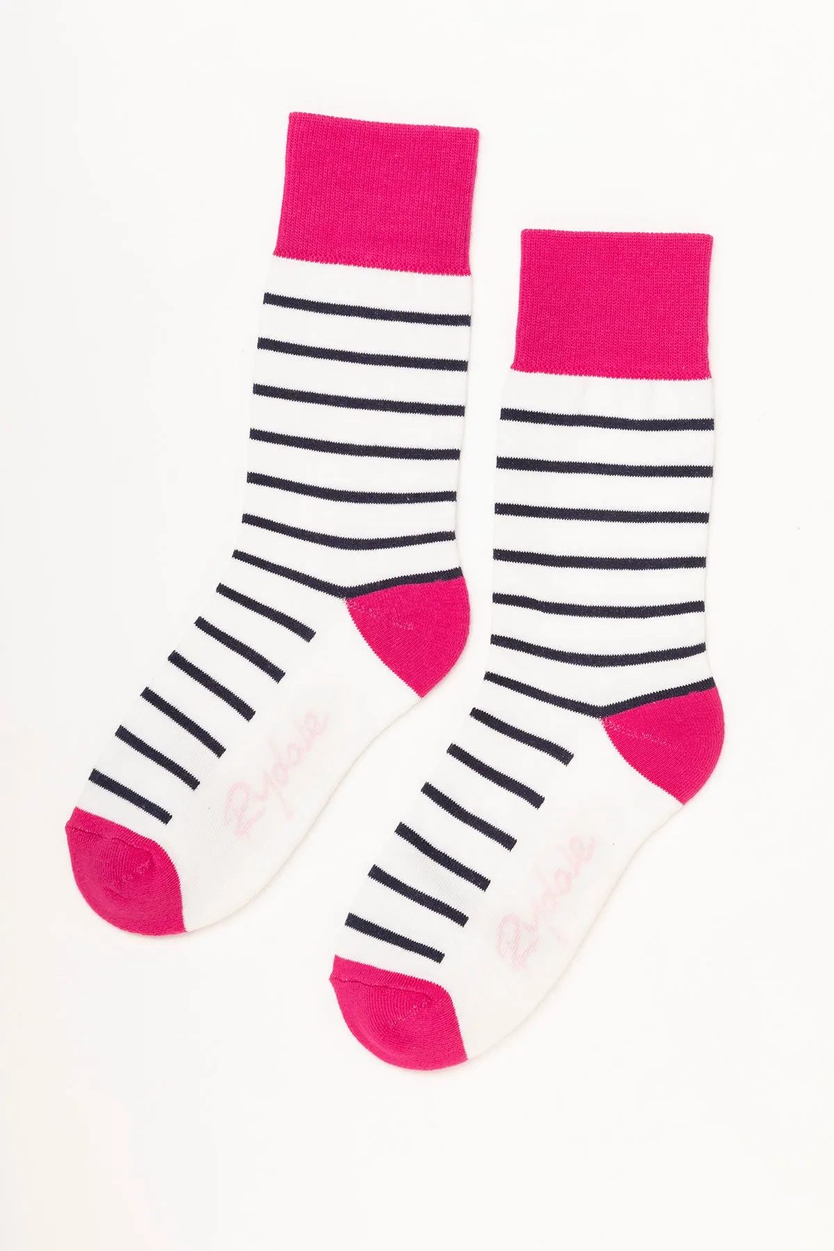 Ladies Striped Ankle Socks