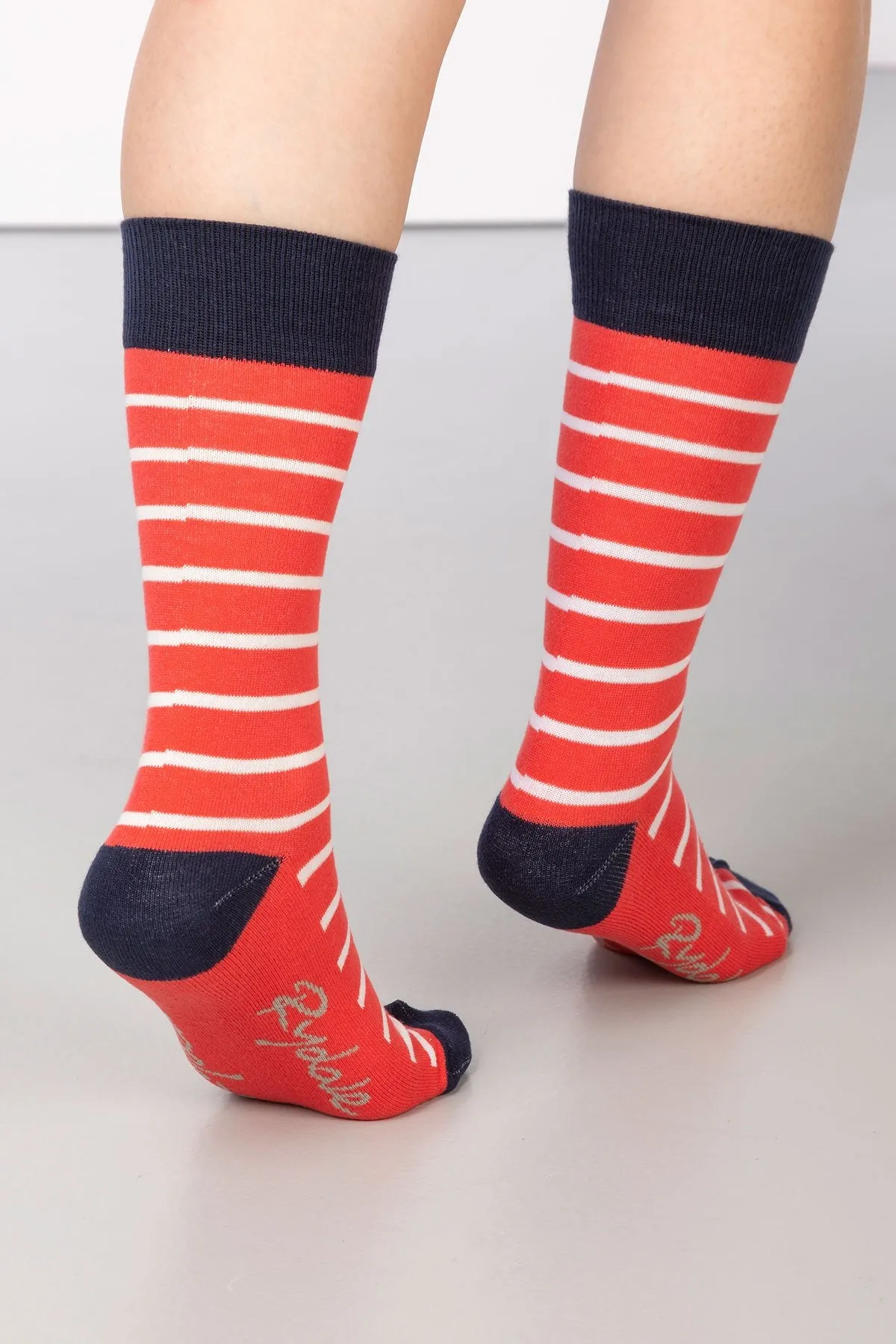 Ladies Striped Ankle Socks