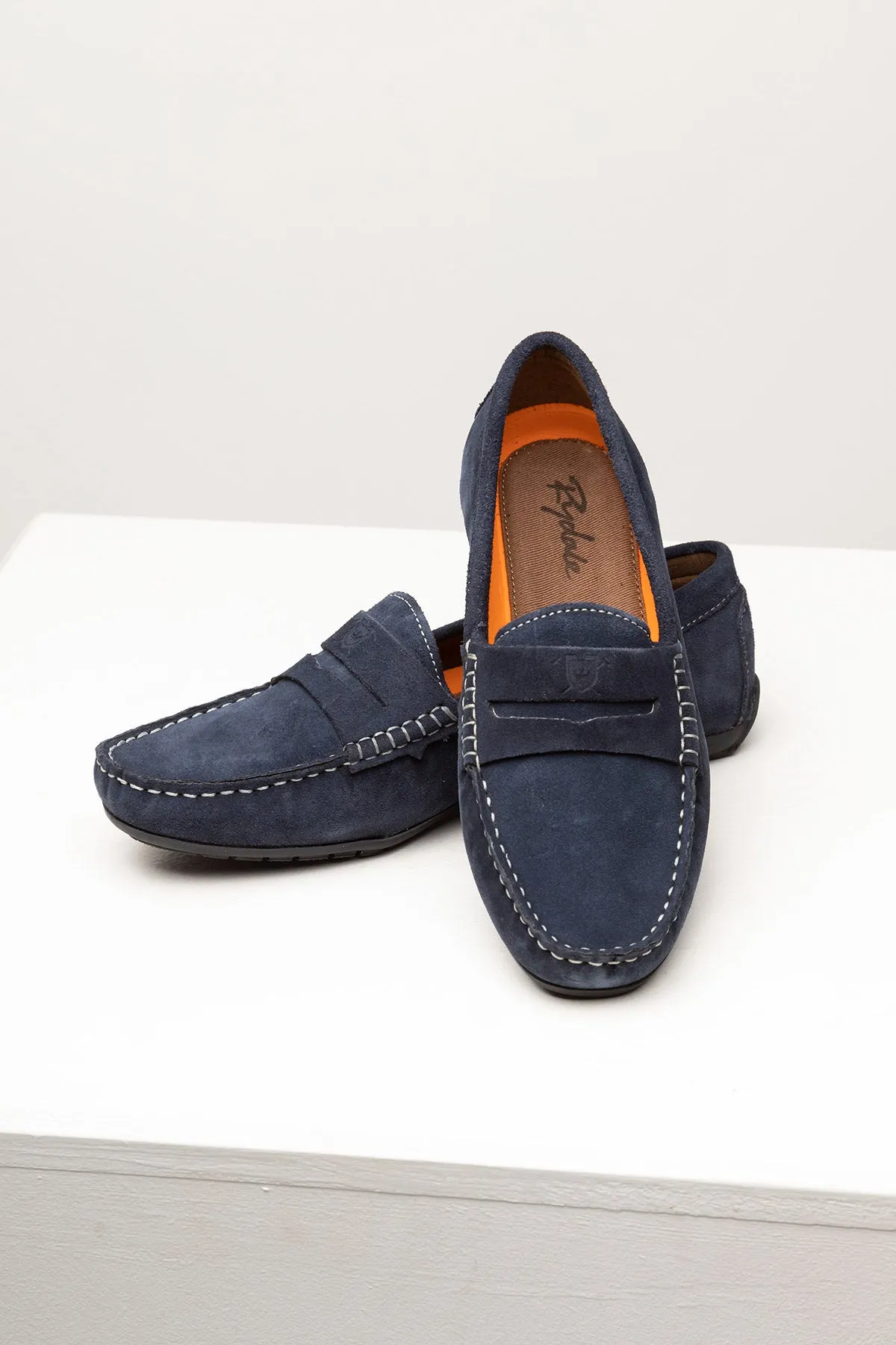 Ladies Suede Driving Loafers - Wrelton