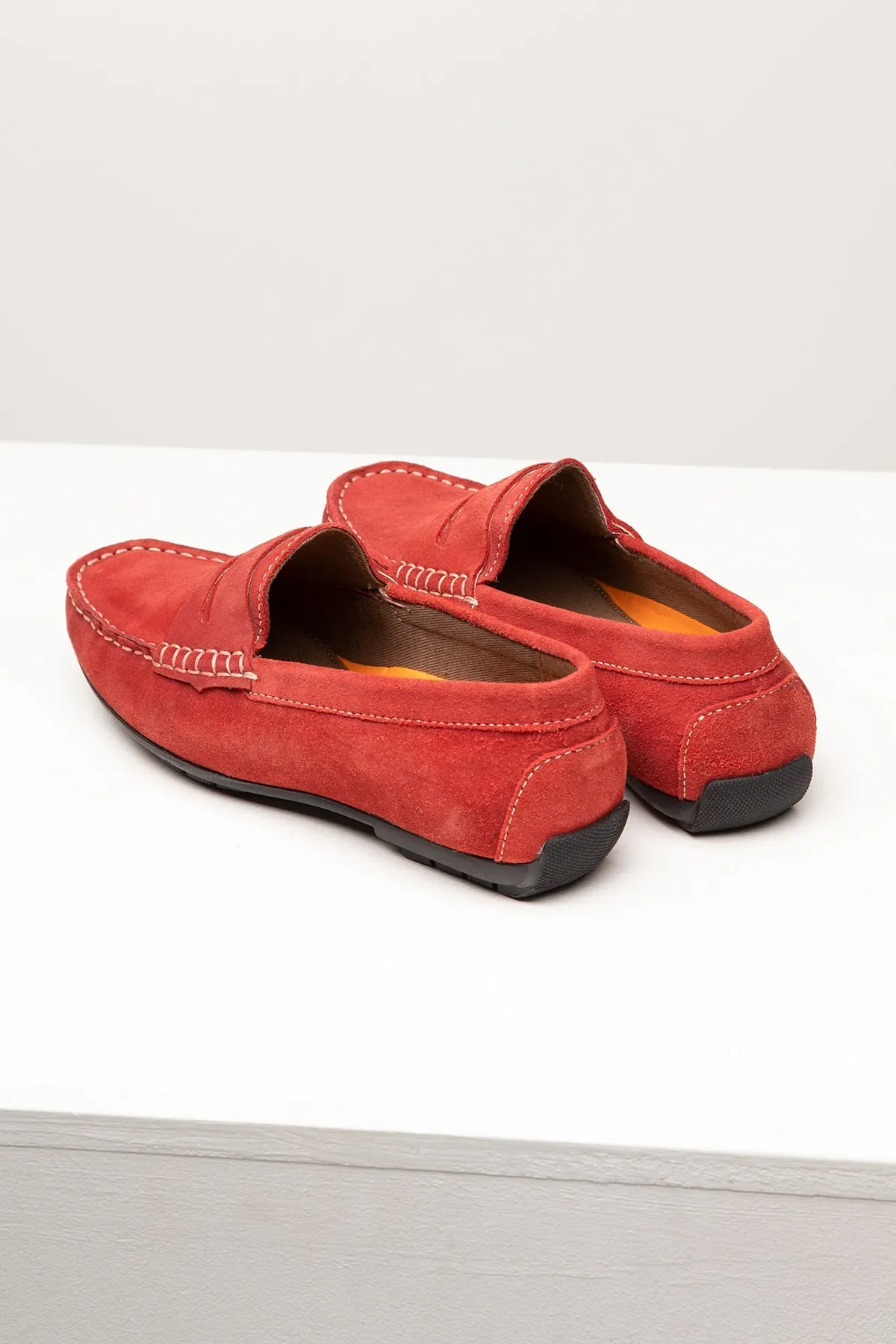 Ladies Suede Driving Loafers - Wrelton