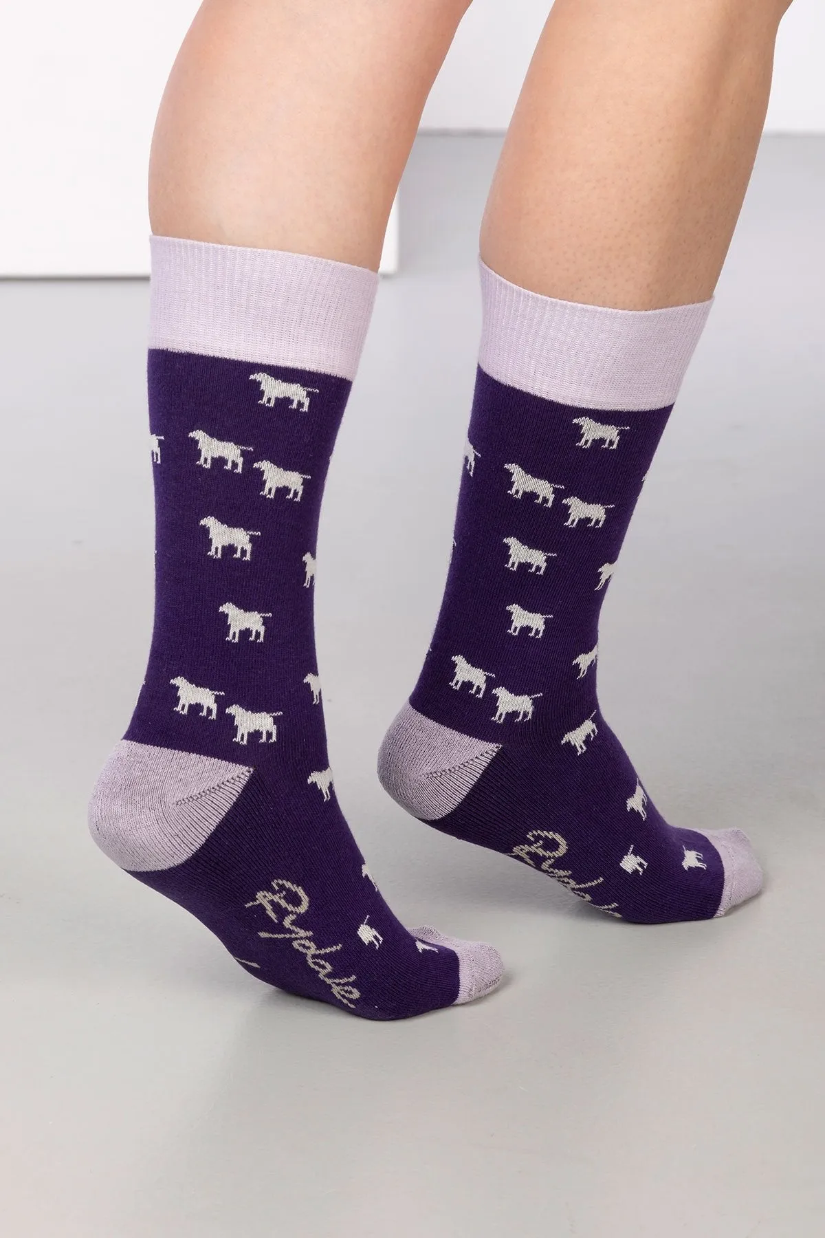 Ladies Wagging Dog Ankle Socks