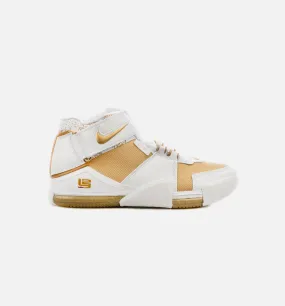 LeBron 2 Maccabi Mens Basketball Shoe - White/Gold