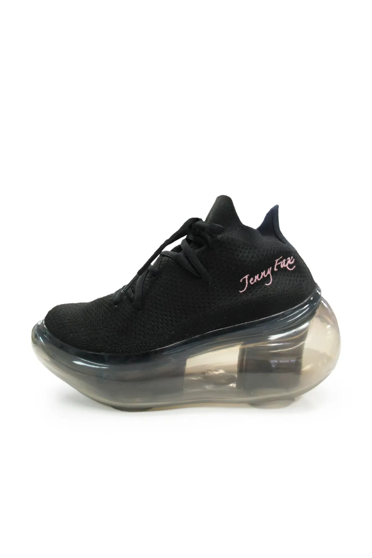 Logo Embroidery Shoes / Black BlackPink