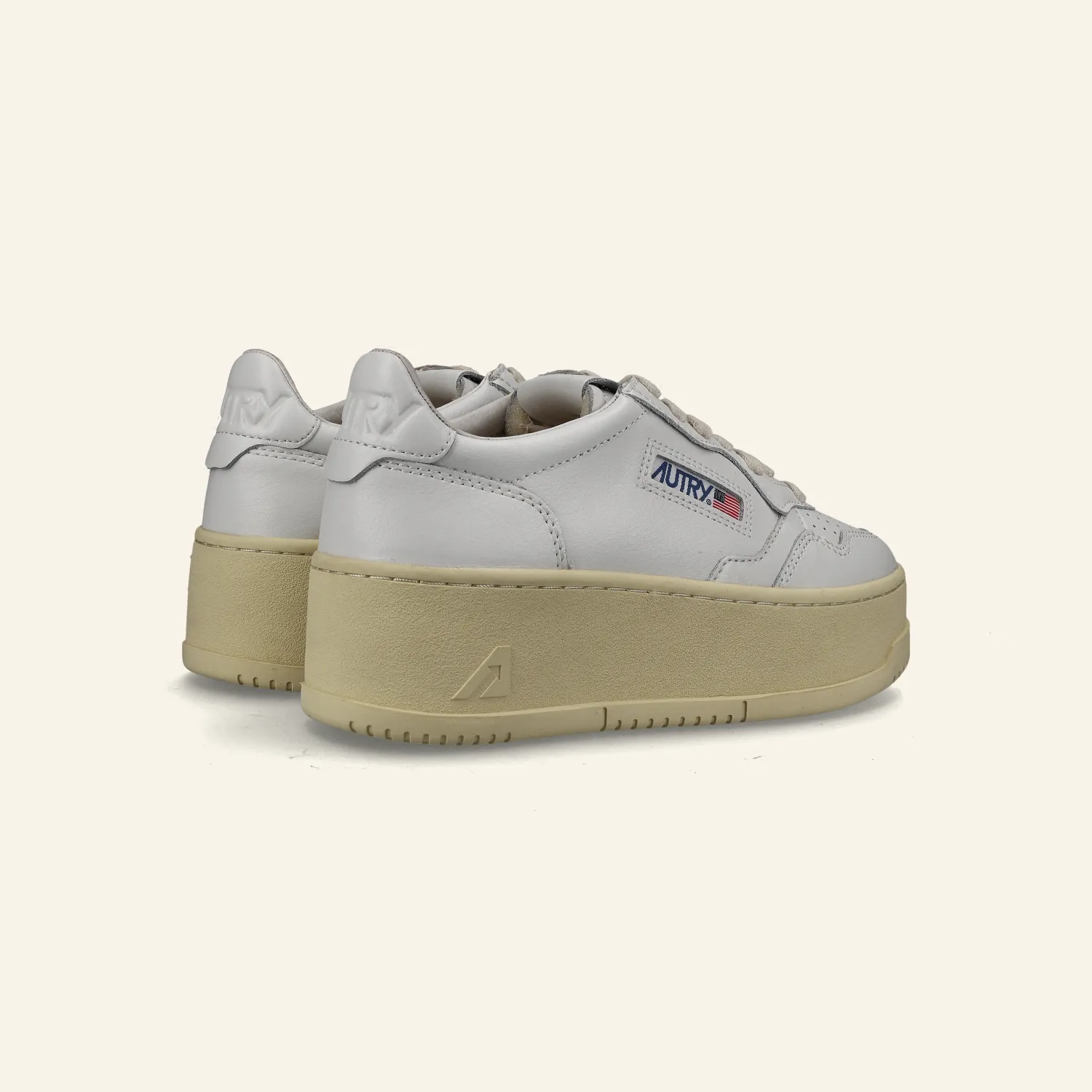 LOW SNEAKER 80s Platform LL15 | All White