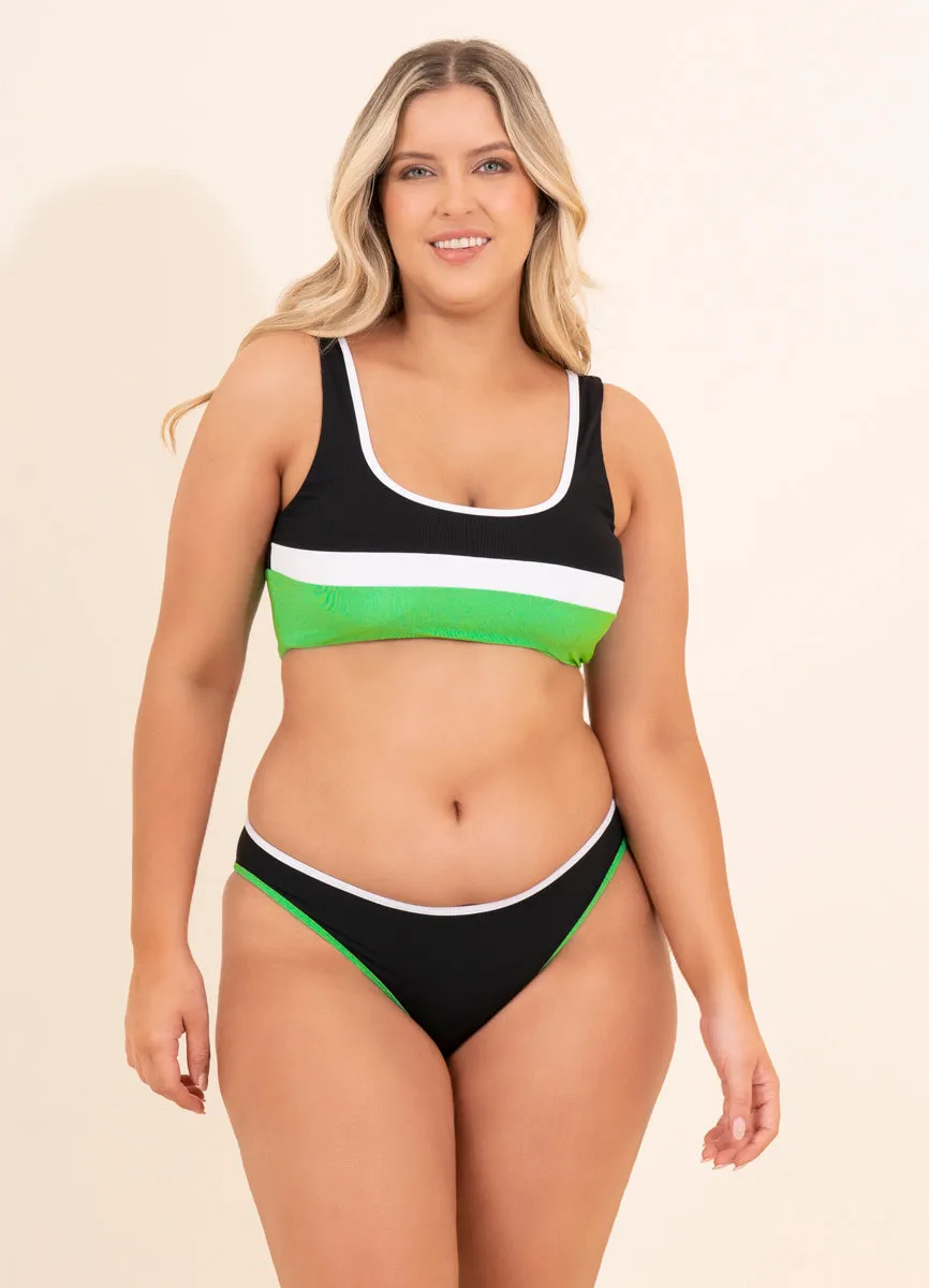 Maaji Black Onyx Easy Sporty Bralette Bikini Top