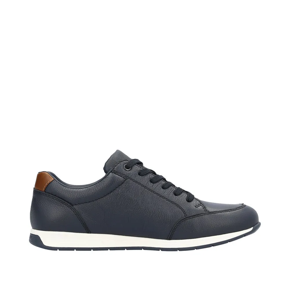 Mens Rieker Smart Navy Trainers Shoes Comfort Leather Light 11903-14 sale