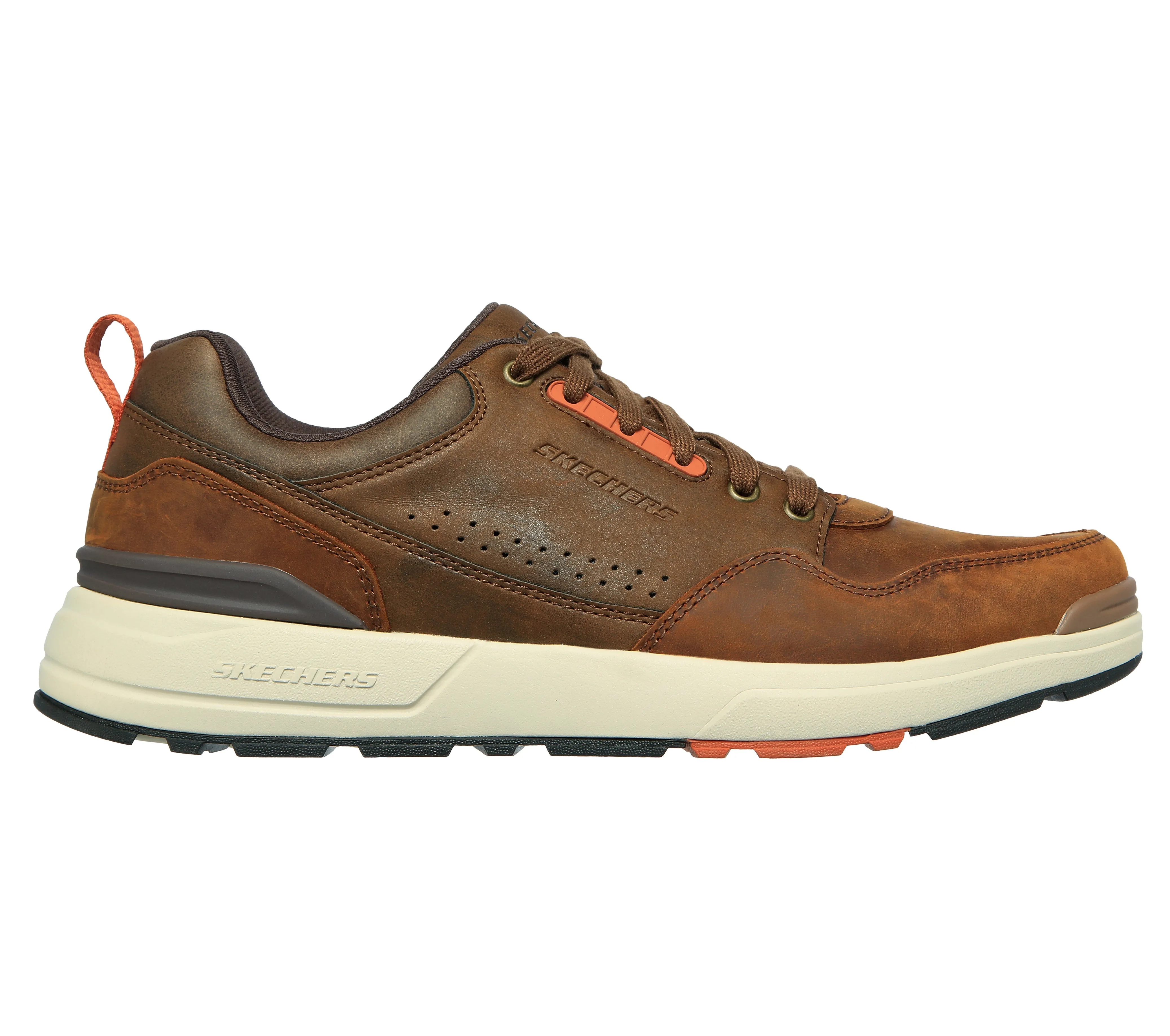 Mens Skechers Tan Casual Shoe Memory Foam 210262 CDB sale