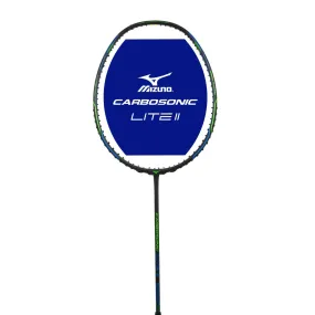 Mizuno Carbosonic Lite ll Badminton Racket 7U (Unstrung) - Matte Lacq/Cyan/Vibrant Green