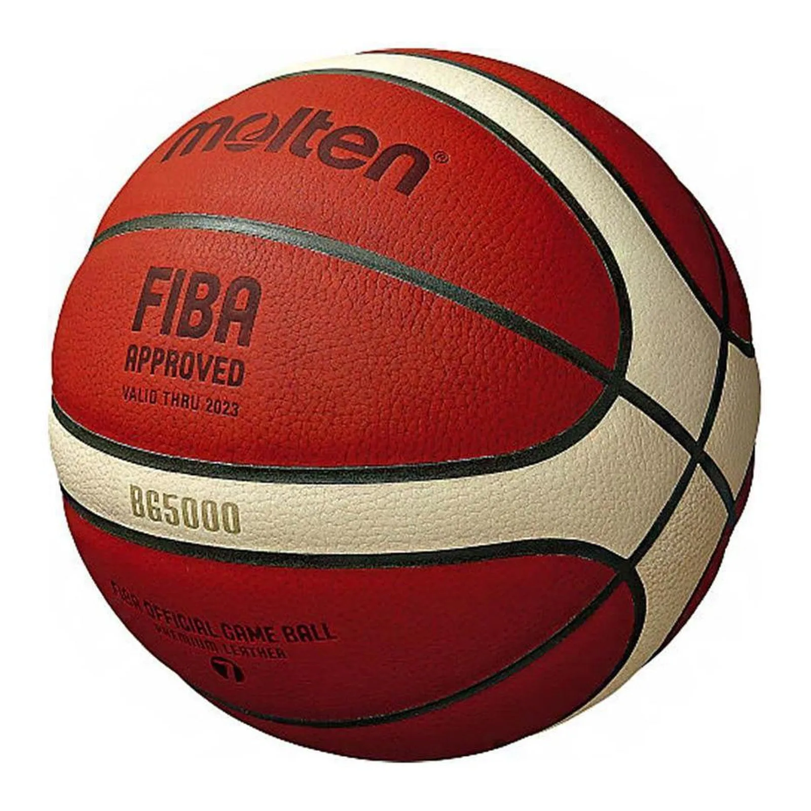 Molten B7G5000 Leather Basketball - Official Game Ball Size 7