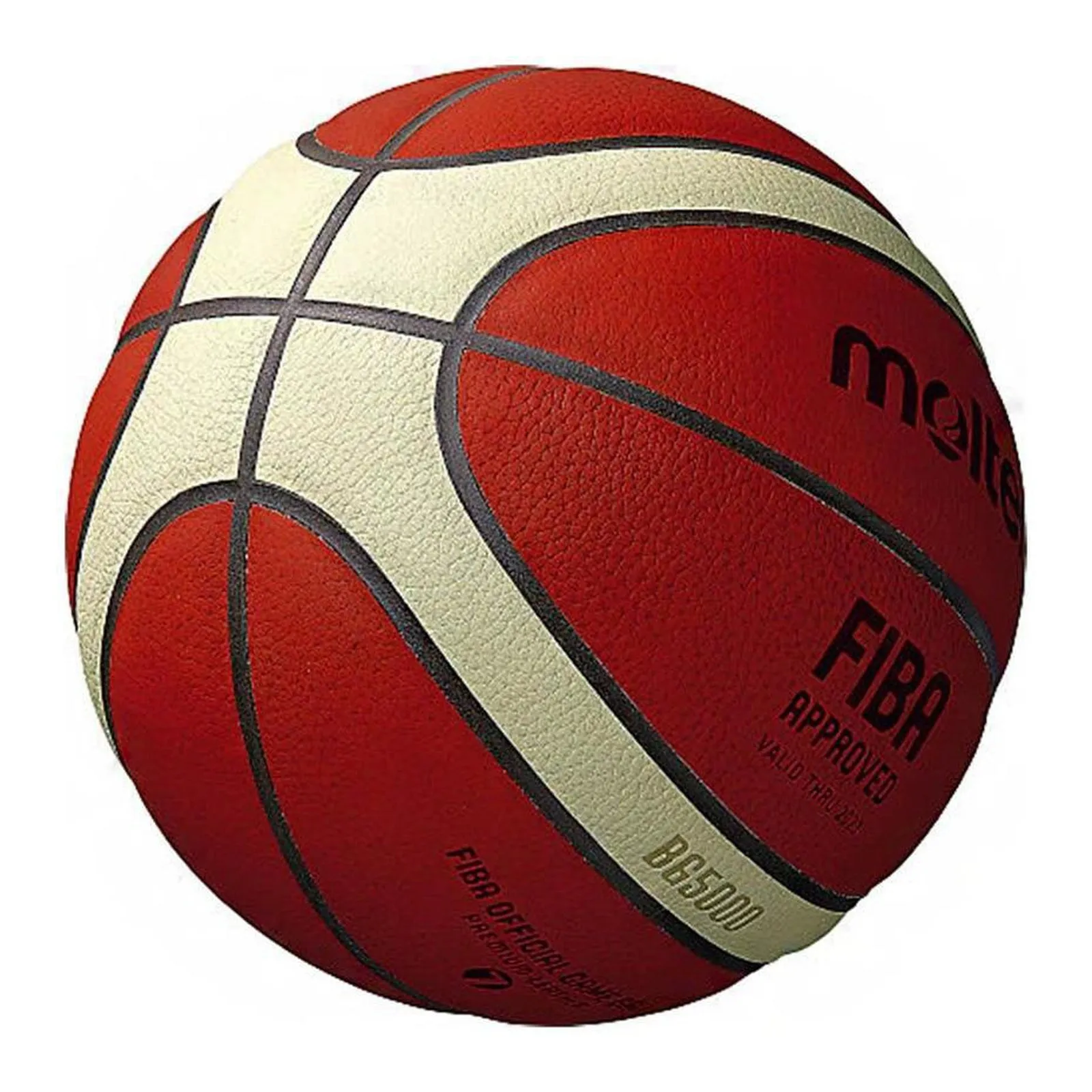 Molten B7G5000 Leather Basketball - Official Game Ball Size 7