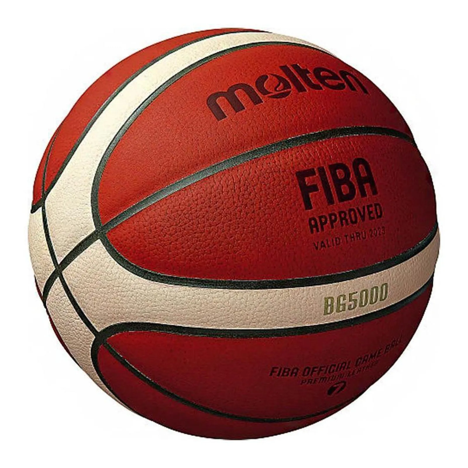 Molten B7G5000 Leather Basketball - Official Game Ball Size 7