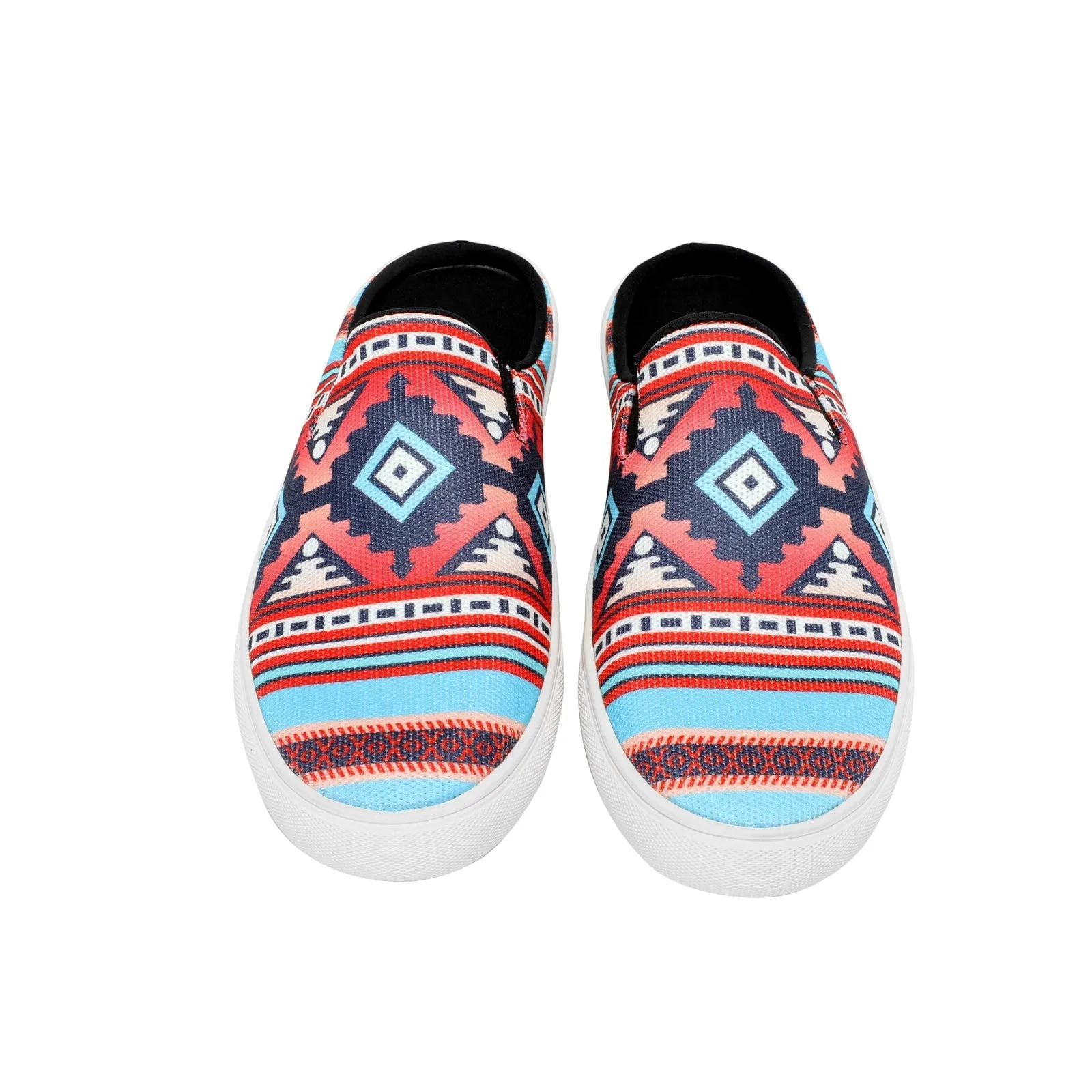 Montana West Western Aztec Print Collection Sneaker Slides