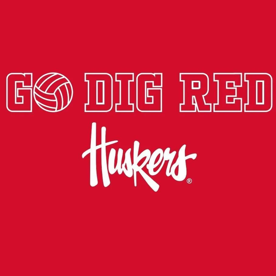 Nebraska Volleyball Tee "Go Dig Red" Sold Out! Back in September 15th, 2024!