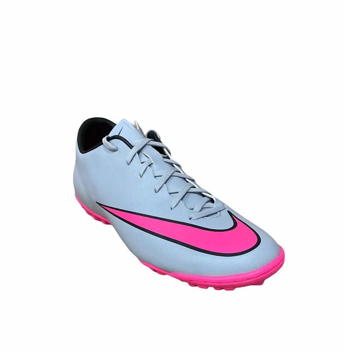 Nike men's soccer shoe Mercurial Victory V TF 651646 060 gray pink