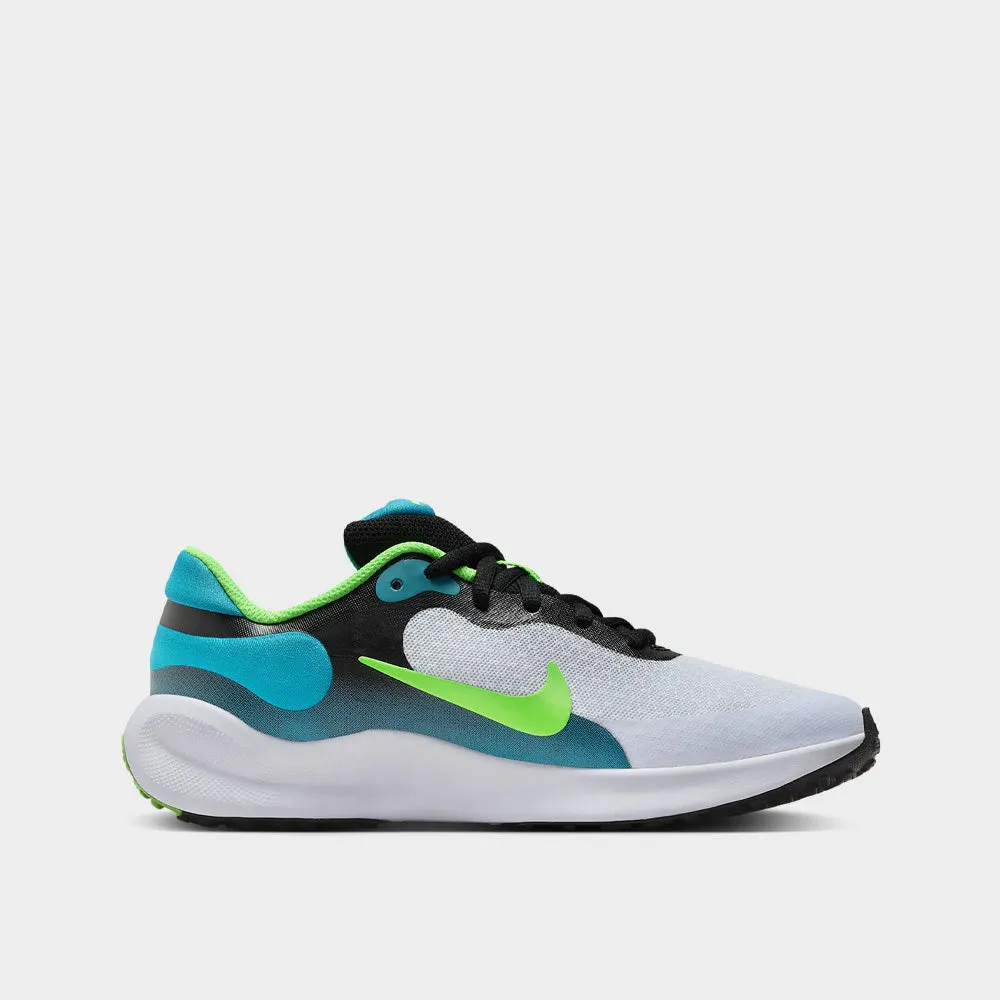 Nike Youth Revolution 7 Sneaker Blue/green _ 181627 _ Blue