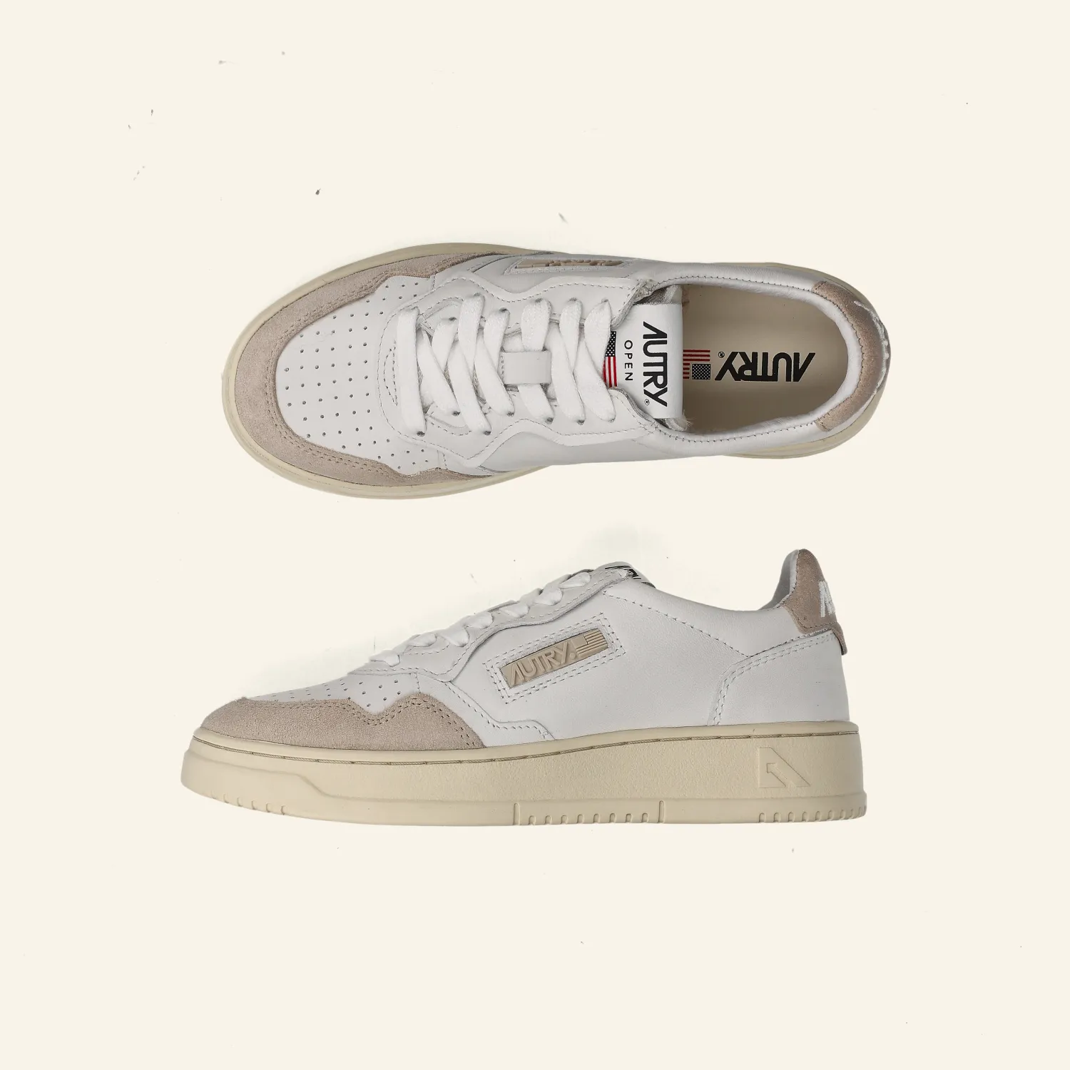 OPEN LOW SNEAKER 80's CE21 I  White/Sand