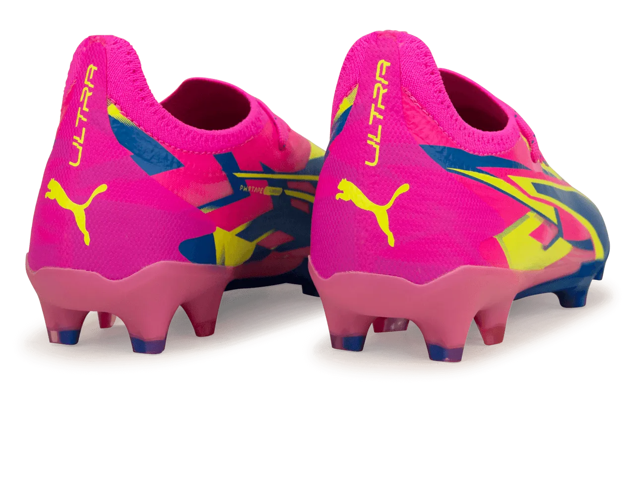 PUMA Men's Ultimate Energy FG/AG Pink/Blue/Yellow