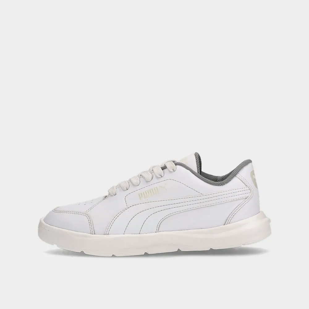 Puma Youth Evolve Court Zadp Sneaker White/white _ 181445 _ White