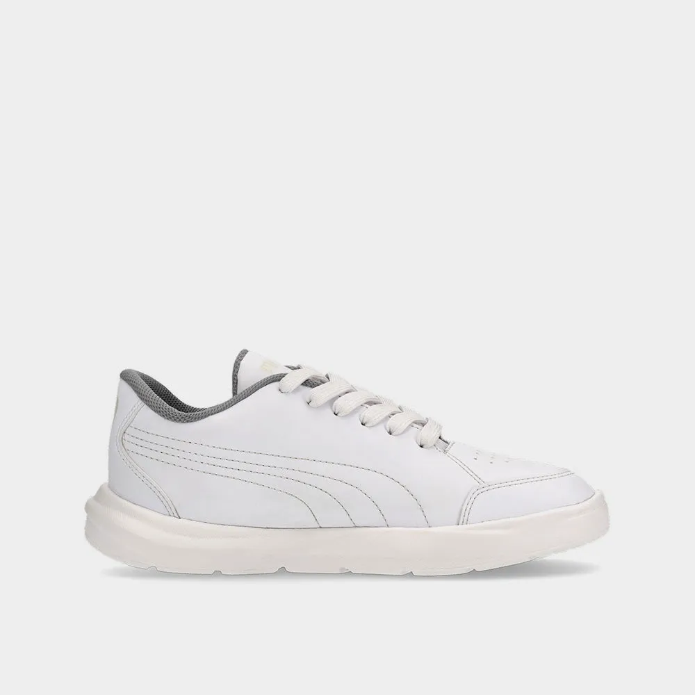 Puma Youth Evolve Court Zadp Sneaker White/white _ 181445 _ White