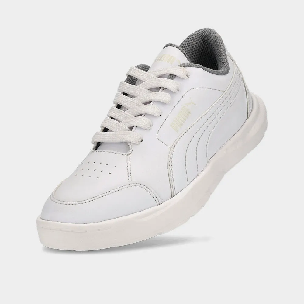 Puma Youth Evolve Court Zadp Sneaker White/white _ 181445 _ White