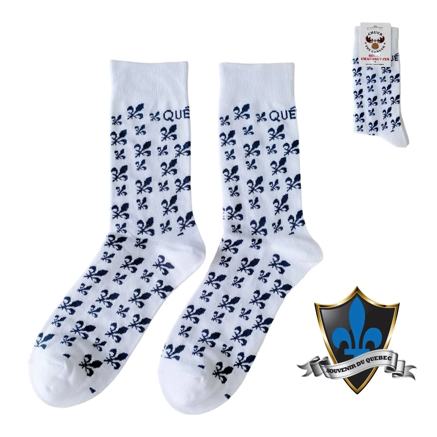 Quebec fleur des lyse  socks