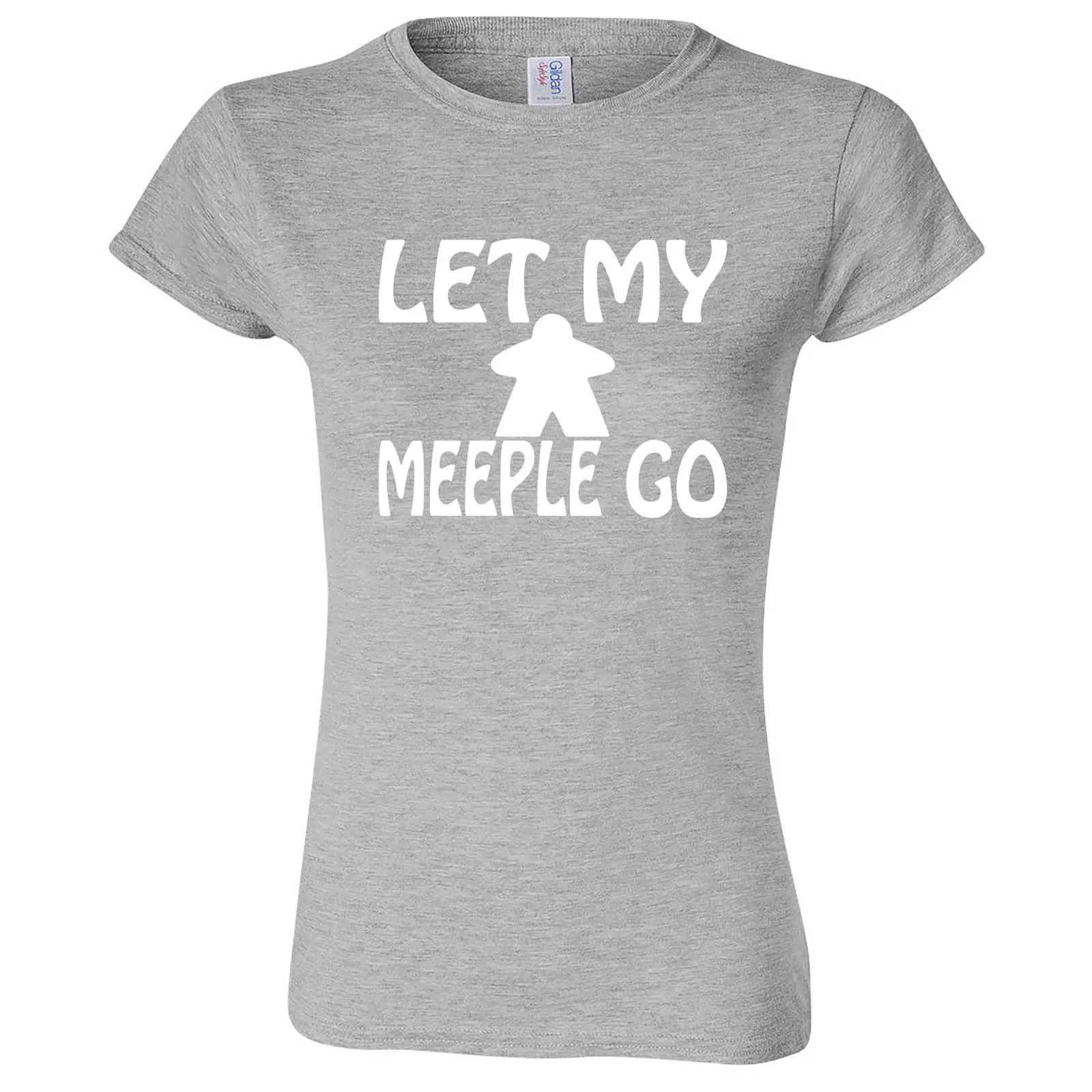 "Let My Meeple Go" women's t-shirt