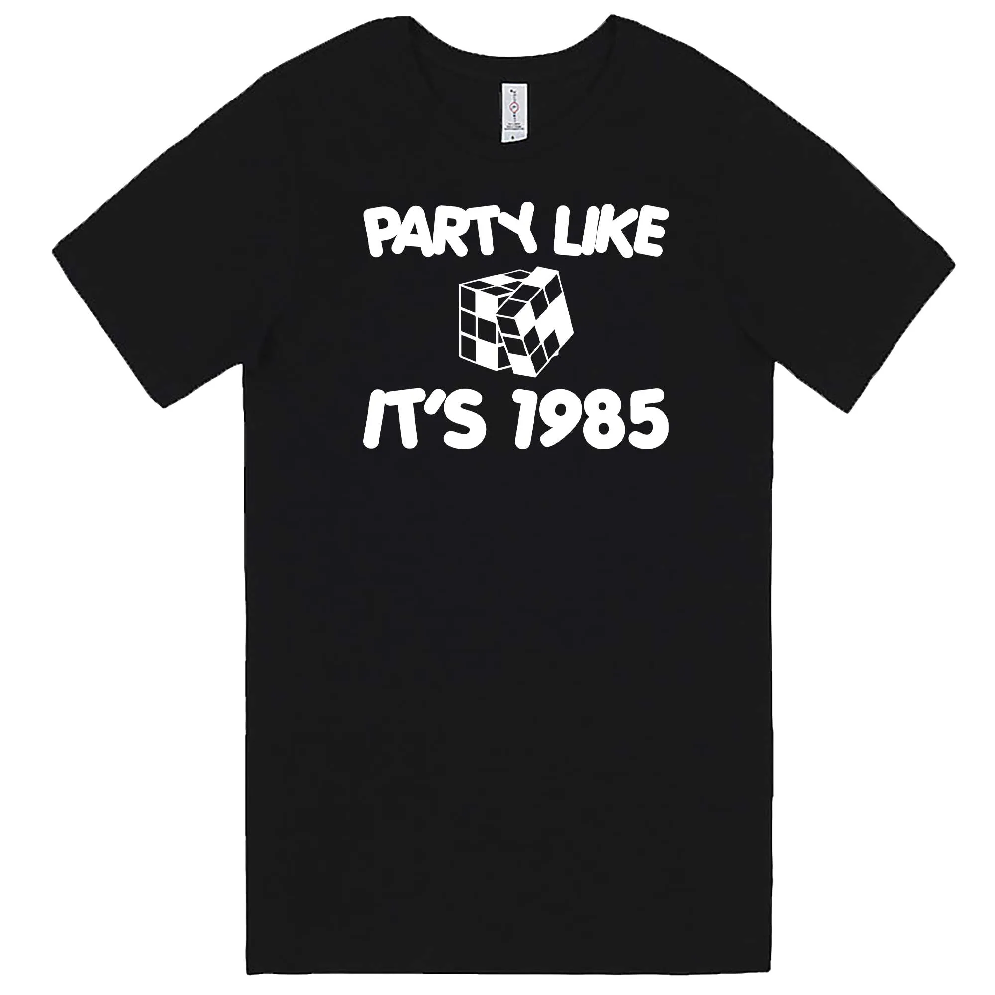 "Party Like It's 1985 - Puzzle Cube" men's t-shirt