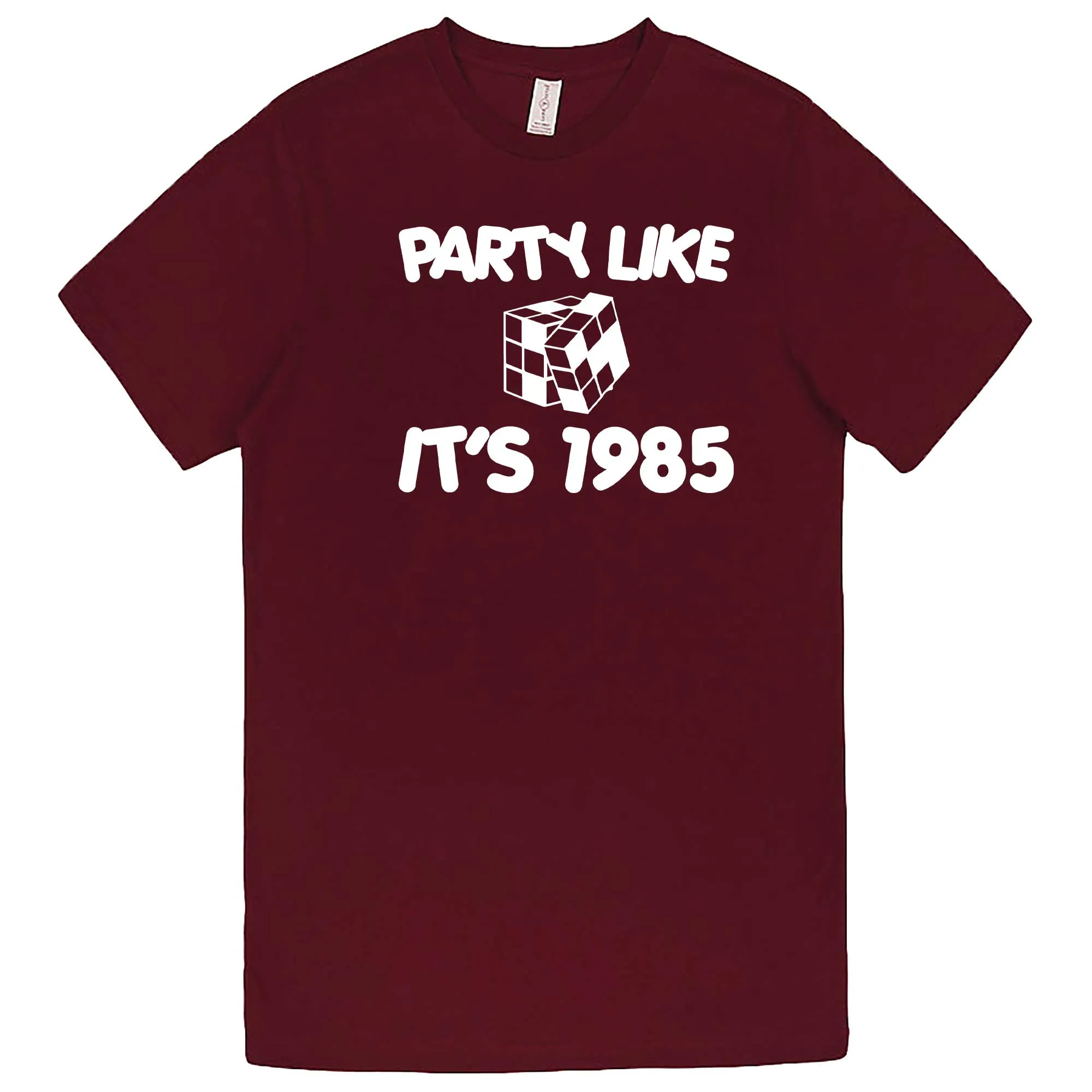 "Party Like It's 1985 - Puzzle Cube" men's t-shirt