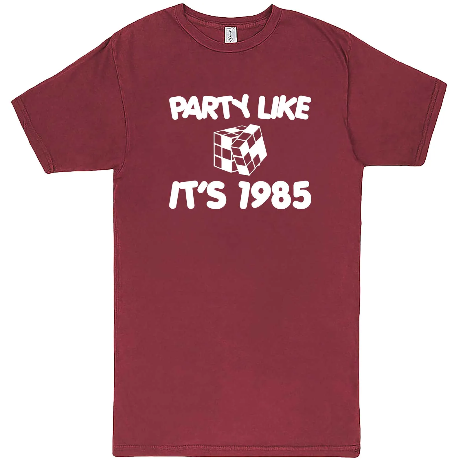 "Party Like It's 1985 - Puzzle Cube" men's t-shirt