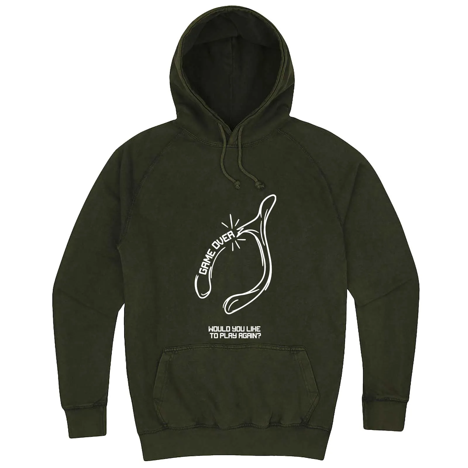 "Thanksgiving Wishbone Game Over, Would You Like to Play Again" hoodie