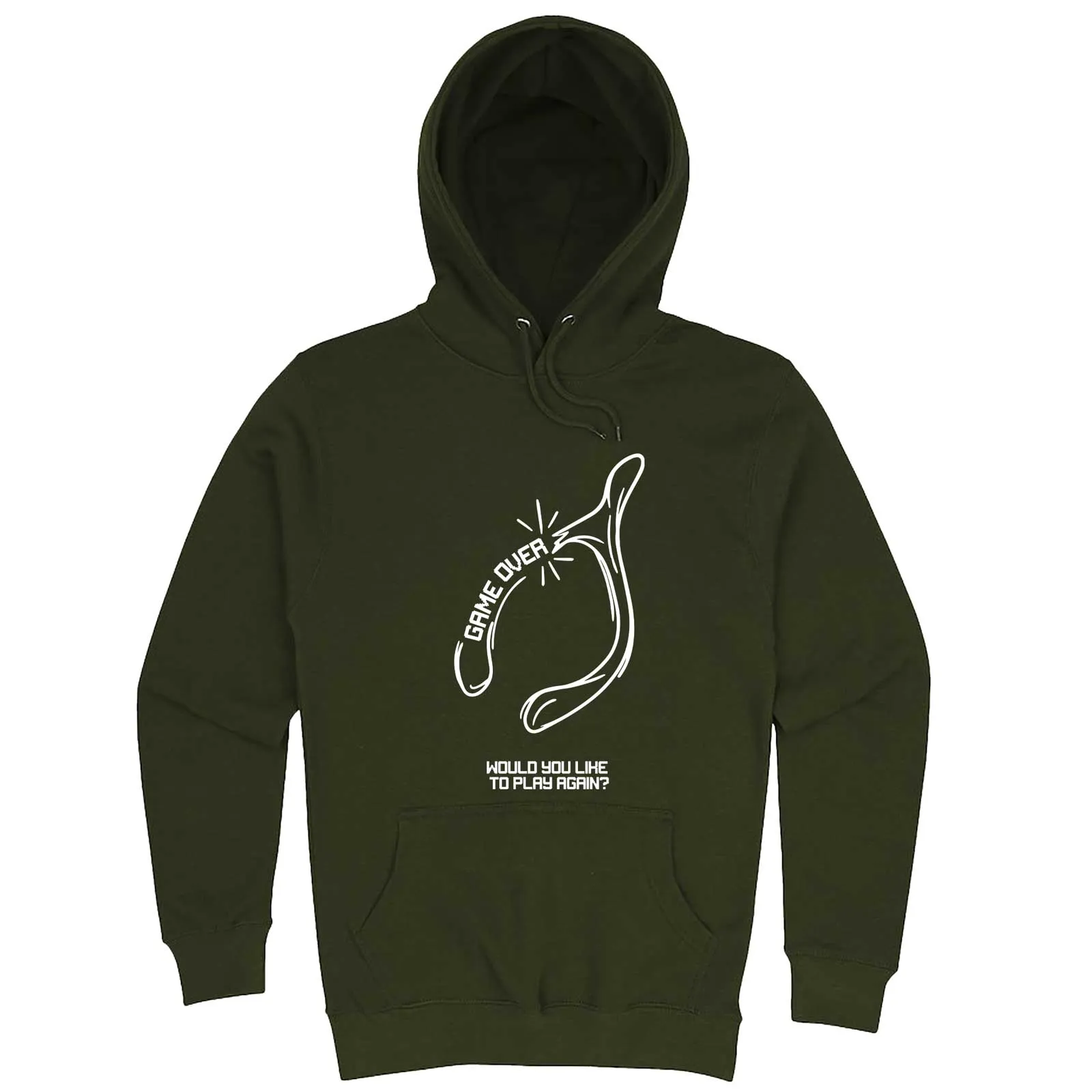 "Thanksgiving Wishbone Game Over, Would You Like to Play Again" hoodie