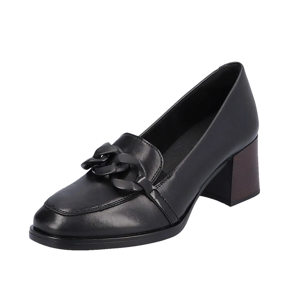 Remonte Trouser Shoes Black Leather Work Shoes D0V00-01 sale