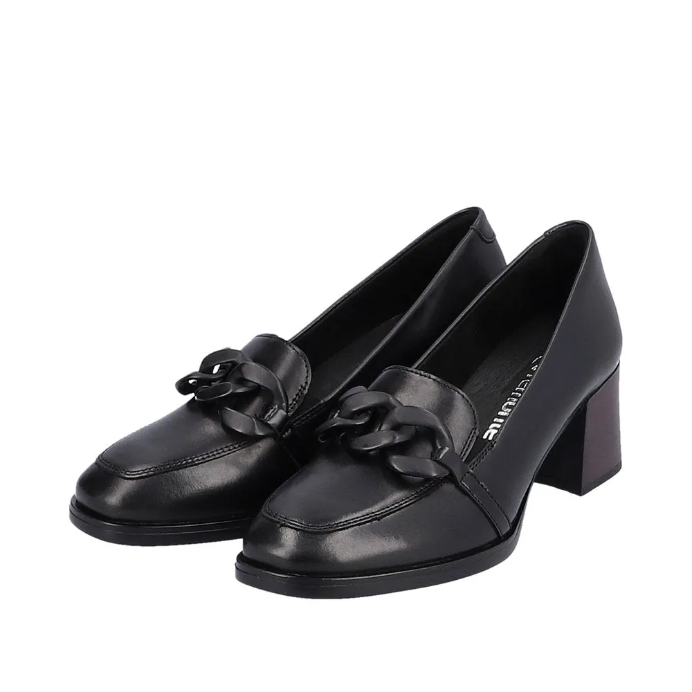 Remonte Trouser Shoes Black Leather Work Shoes D0V00-01 sale