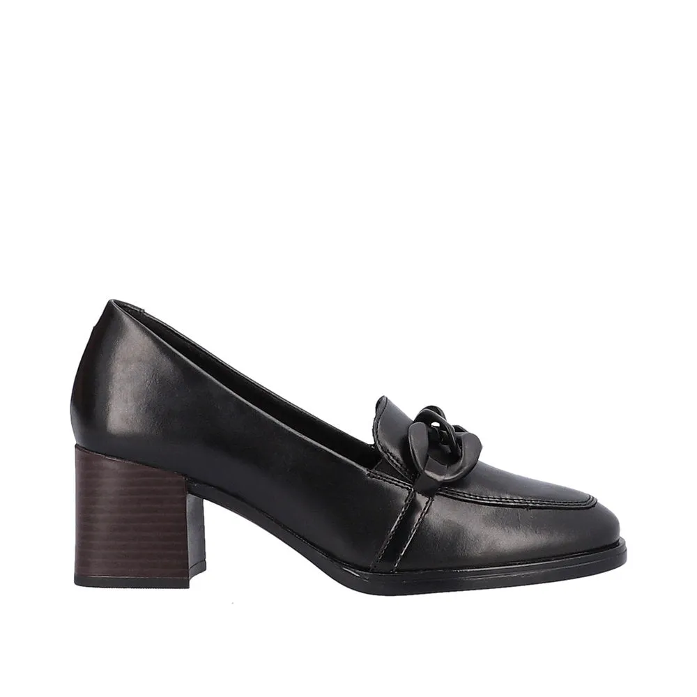 Remonte Trouser Shoes Black Leather Work Shoes D0V00-01 sale