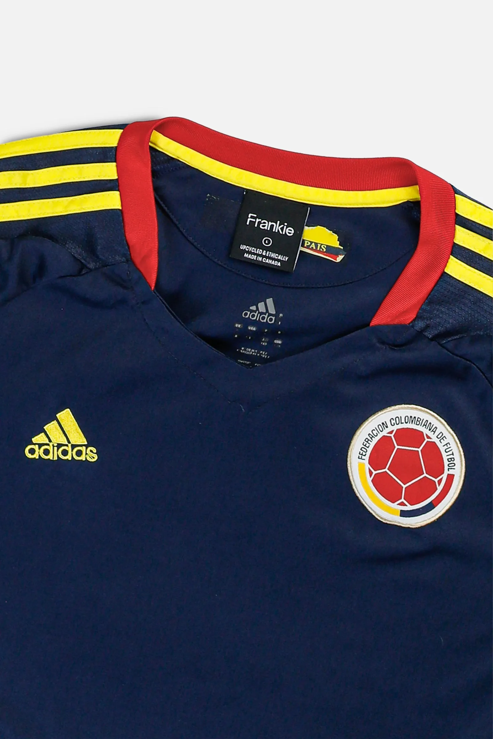 Rework Crop Colombia Soccer Jersey - L