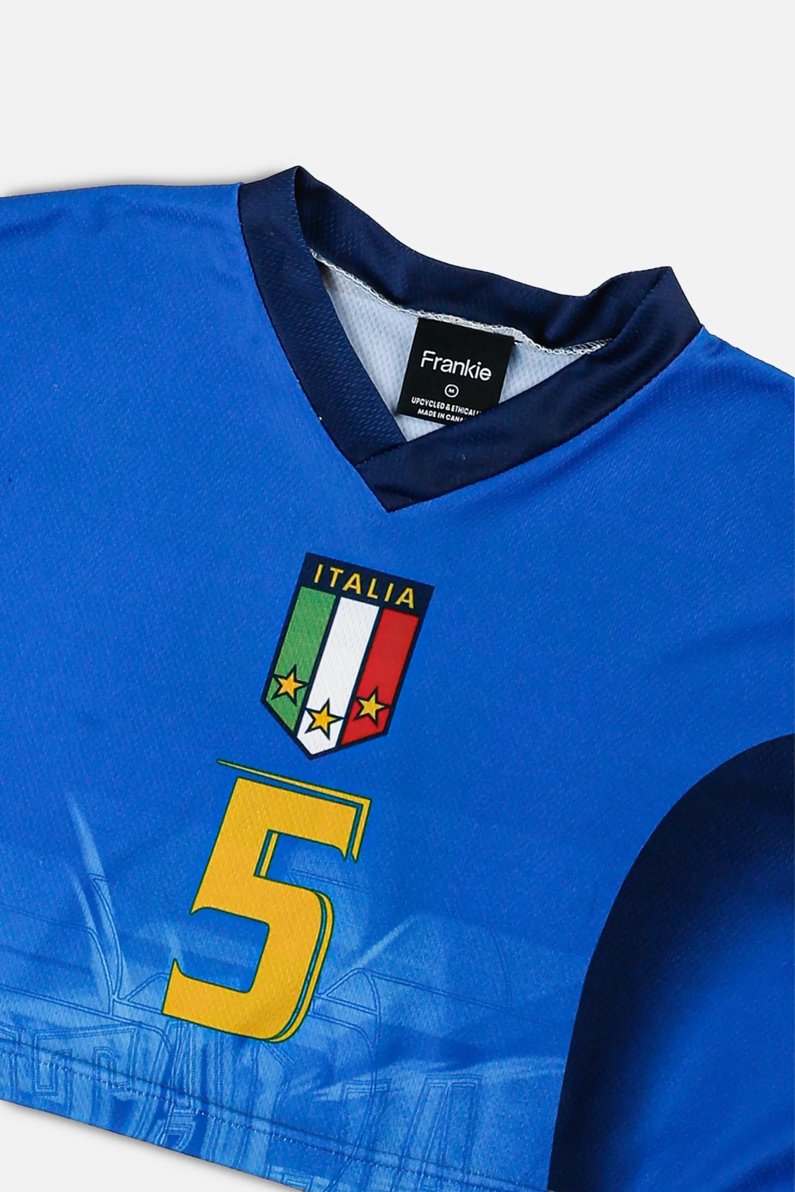 Rework Crop Italy Soccer Jersey - M