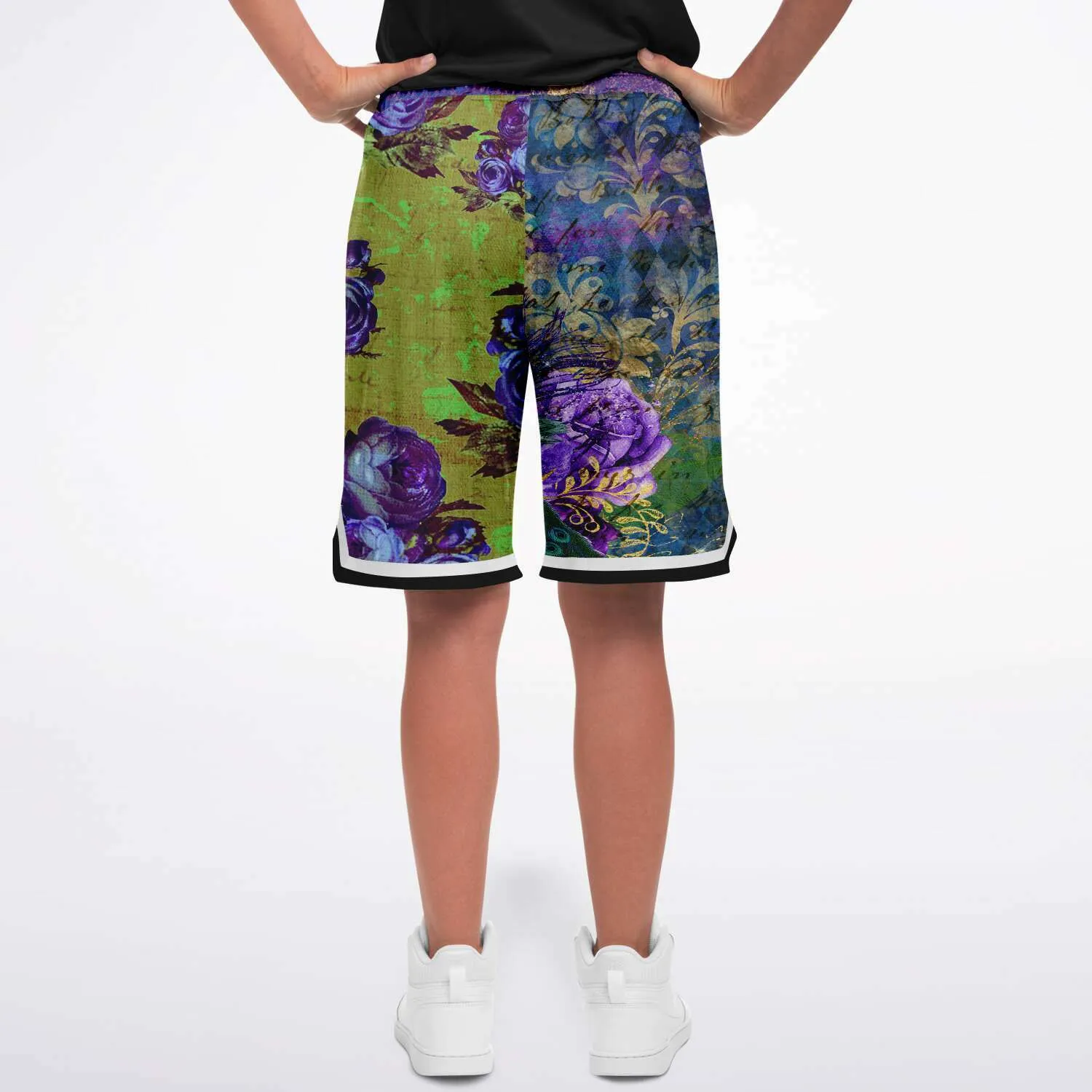 Royal Peacock Unisex Basketball Shorts