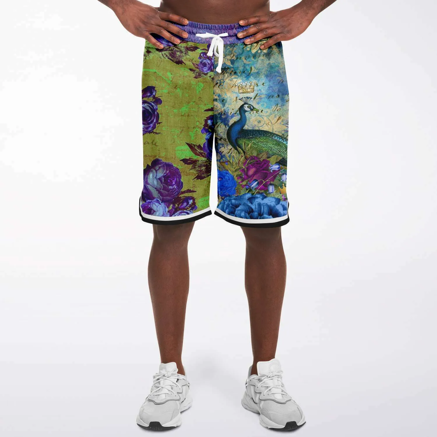 Royal Peacock Unisex Basketball Shorts