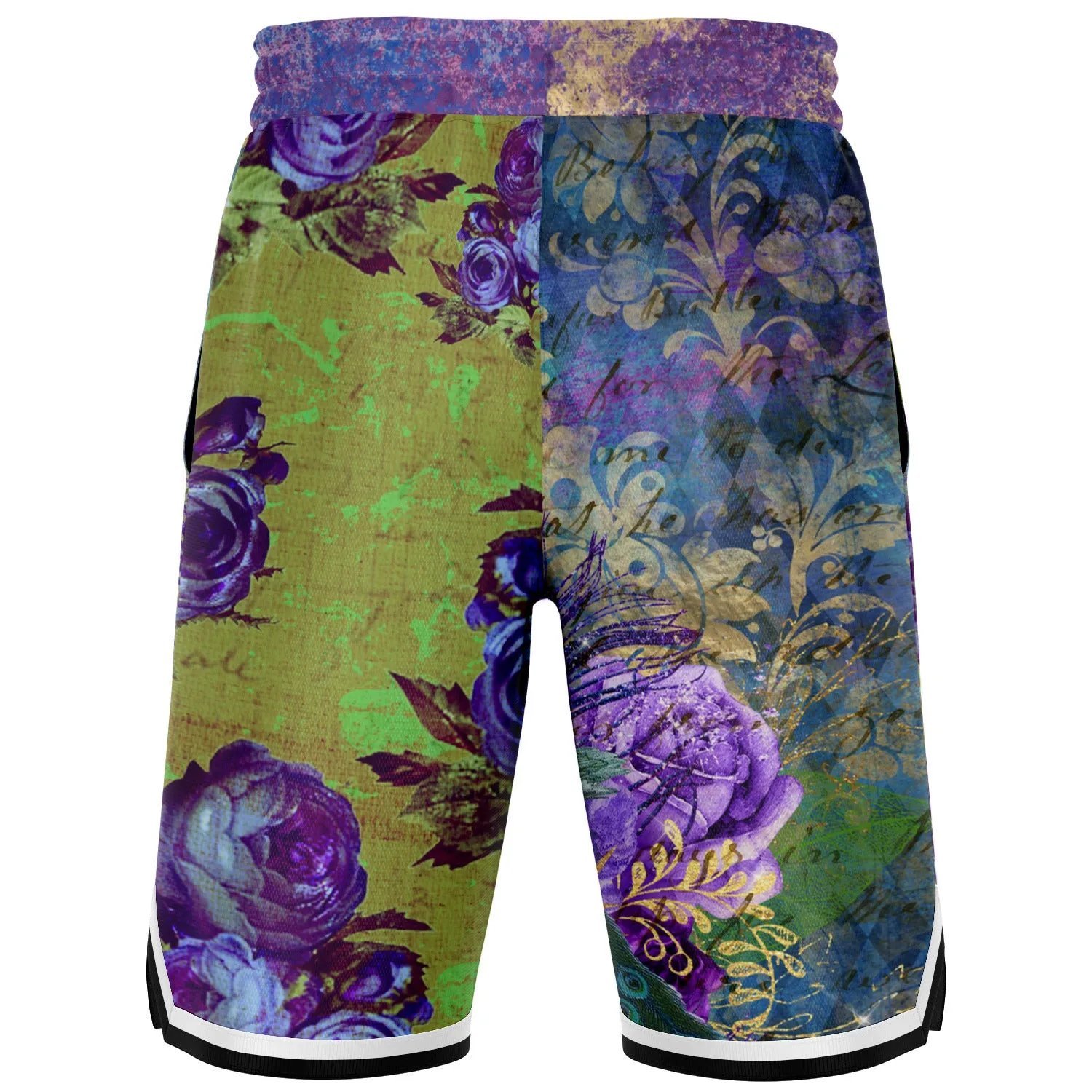 Royal Peacock Unisex Basketball Shorts