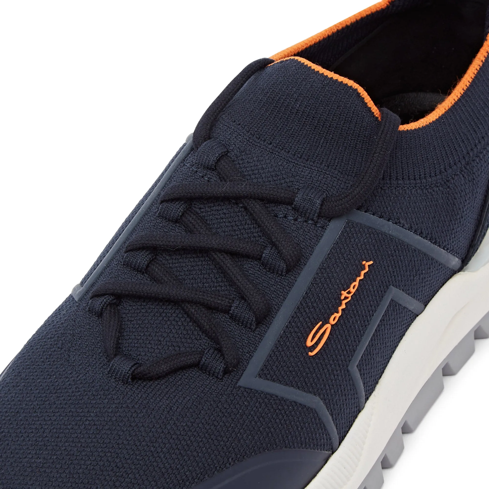 Santoni Tech Knitted Runner (Navy)