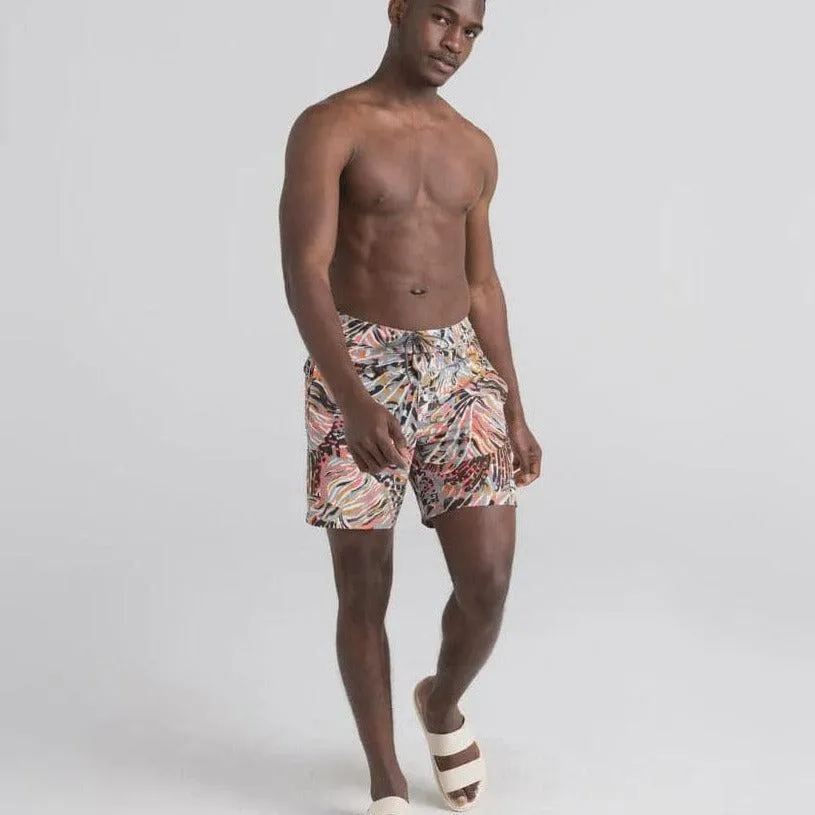 SAXX Betawave Men's 17 Swim Short in Butterfly Palm SXSW01