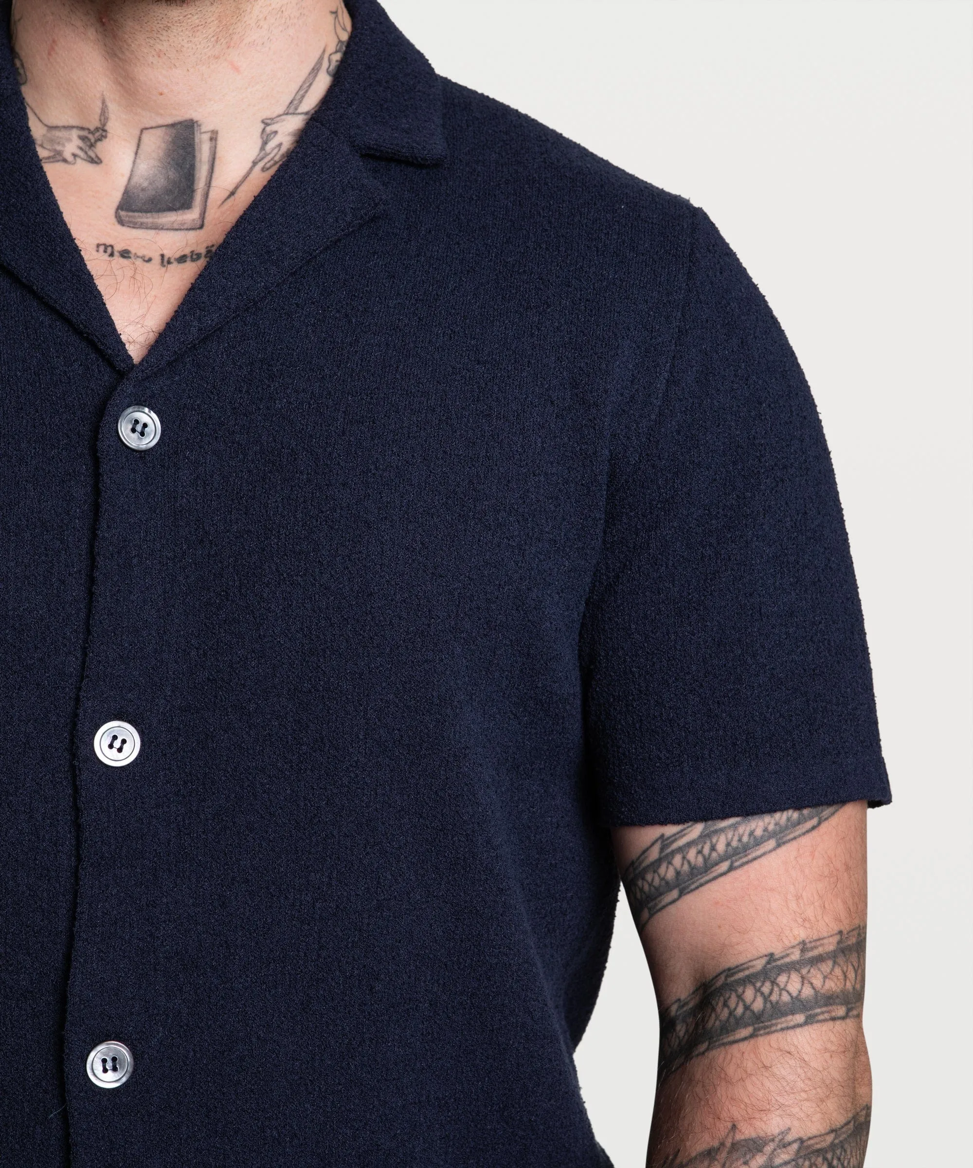 Short Sleeve Boucle Shirt