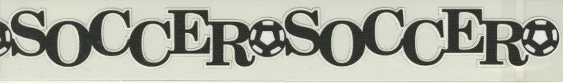 Soccer Text Die Cut