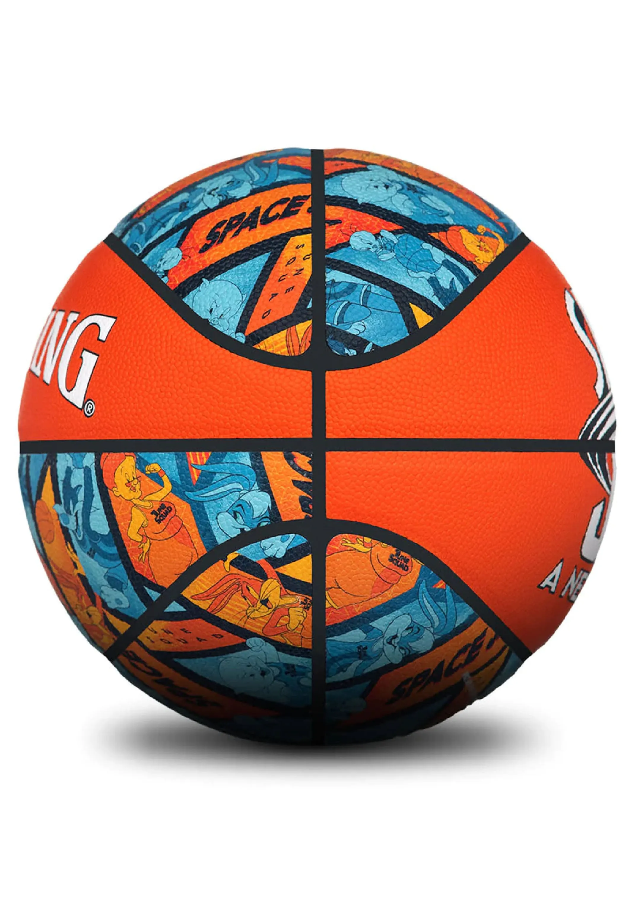 Spalding Space Jam A New Legacy Indoor/Outdoor Basketball Size 7   2x FREE Spalding High Bounce Balls <br> 5017/SJ/LEGACY/BO